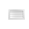 Ekena Millwork Vertical Surface Mount PVC Gable Vnt: Non-Functional, w/2"W x 1-1/2"H, Brickmould Frame, 22"W x 14"H GVPVE22X1402SN - alternate 1